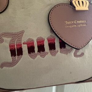 Juicy Couture Beige and Brown Backpack with Heart Accent